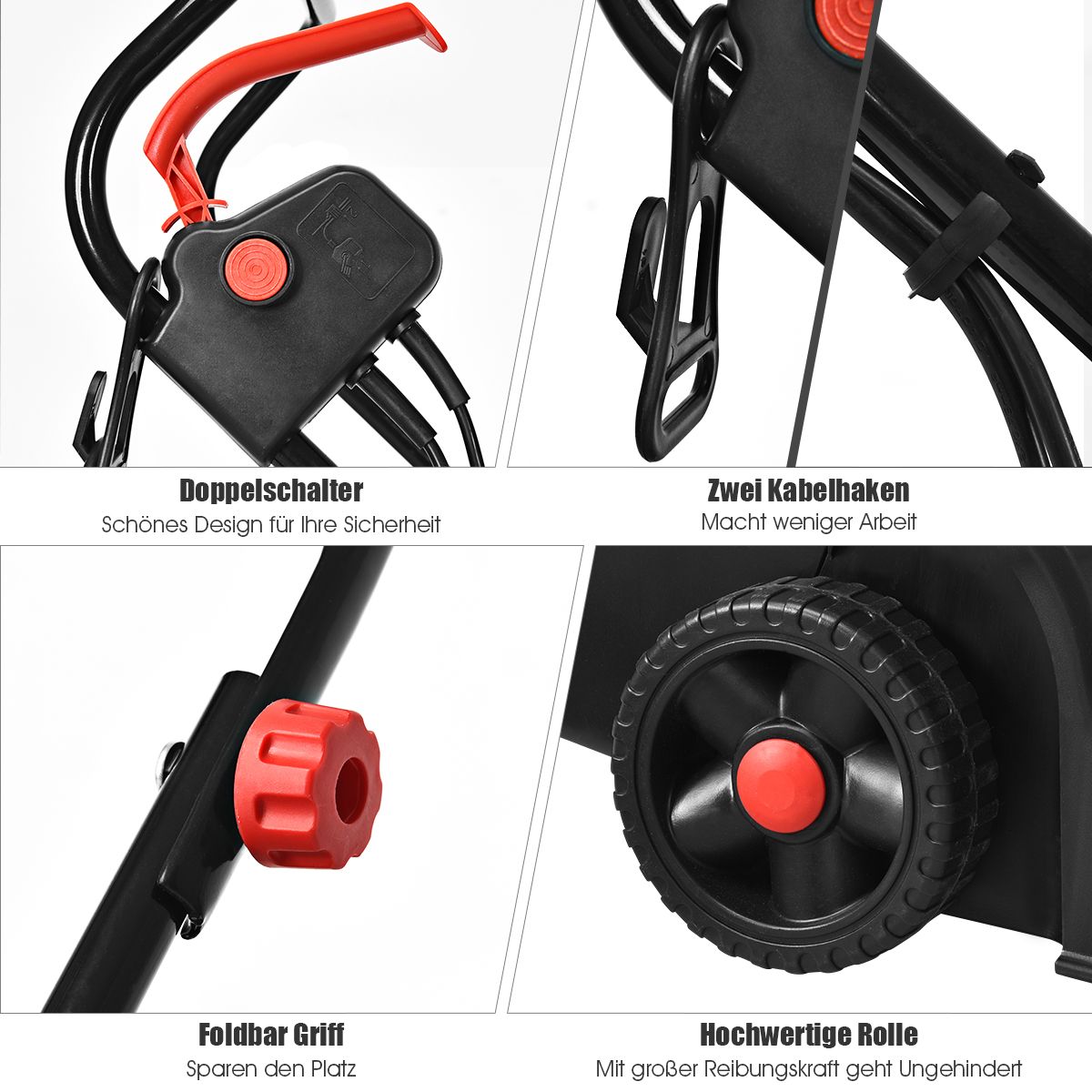 Elektro Rasenmäher Sichelmäher Rasenlüfter mit Grasfangbehälter